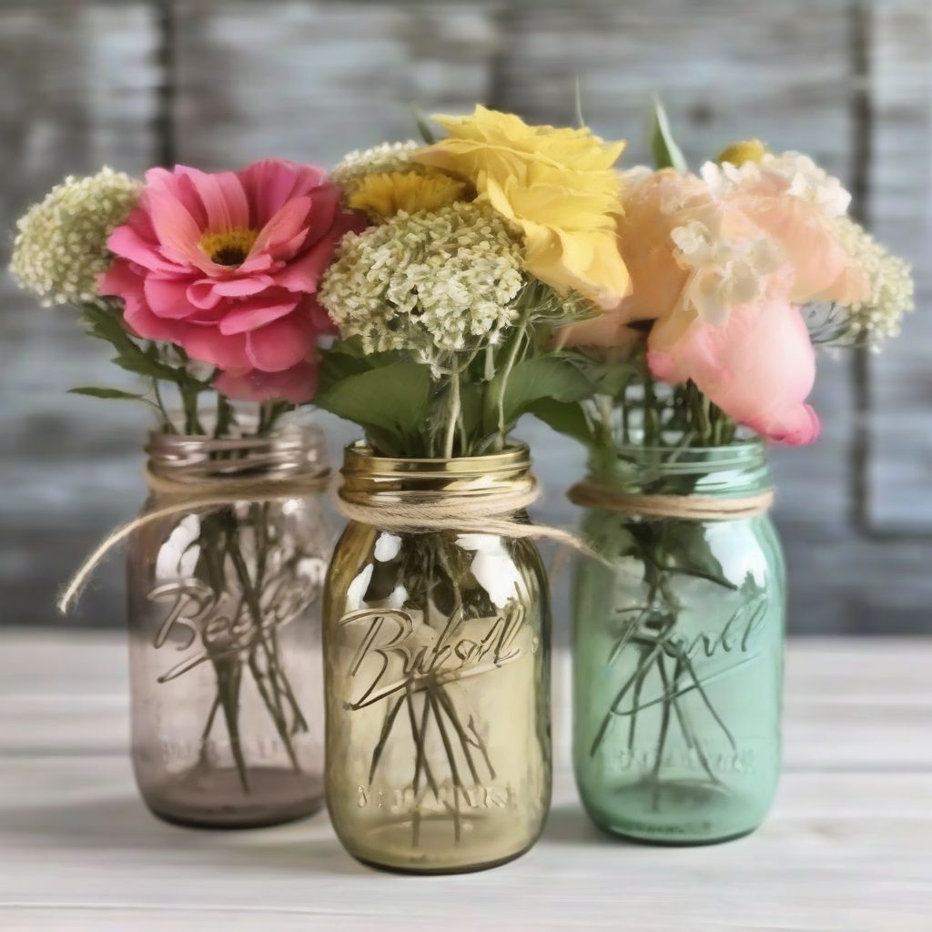 Upcycled Mason Jars