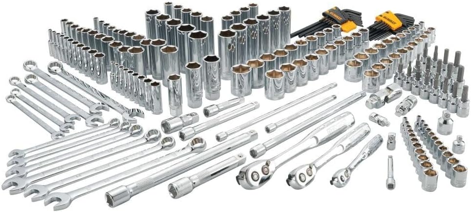 DEWALT Mechanics Tools Kit and Socket Set, 204-Piece, 1/4